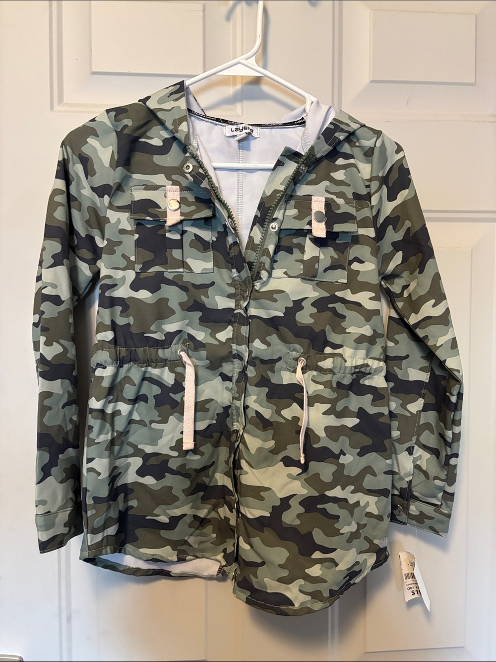 Layer 8 Green and Gray Camo Jacket